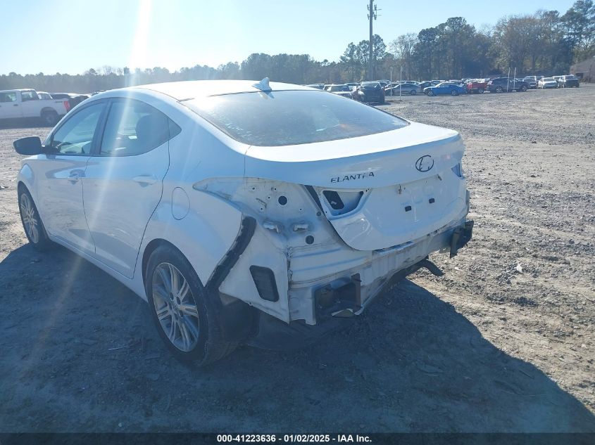 VIN 5NPDH4AE1FH607127 2015 Hyundai Elantra, SE no.6