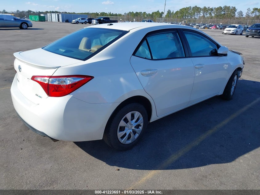 2016 TOYOTA COROLLA VIN: 5YFBPRHE9GP380383