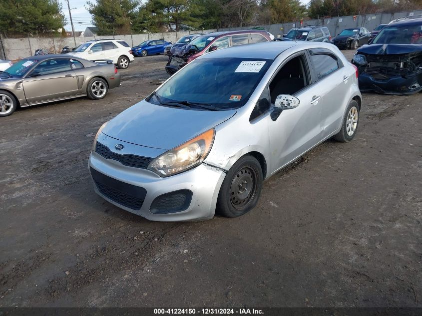 VIN KNADM5A30D6205460 2013 KIA RIO no.2