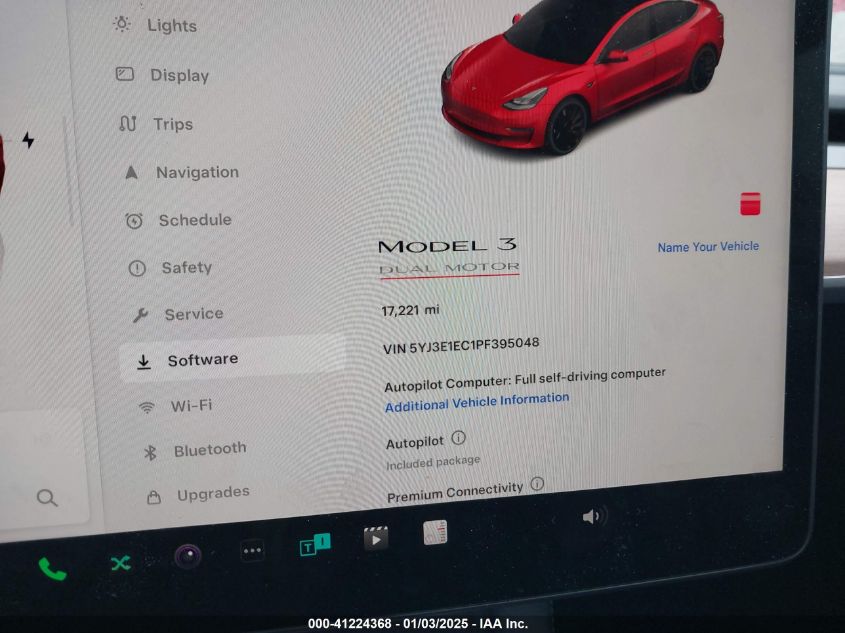 VIN 5YJ3E1EC1PF395048 2023 TESLA MODEL 3 no.15