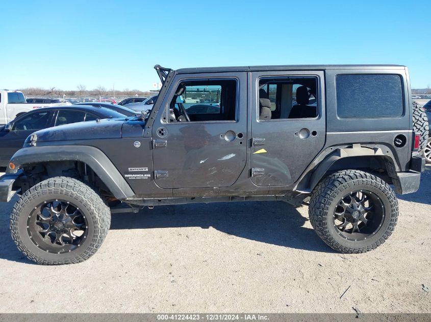 2014 Jeep Wrangler Unlimited Sport VIN: 1C4HJWDG4EL252267 Lot: 41224423