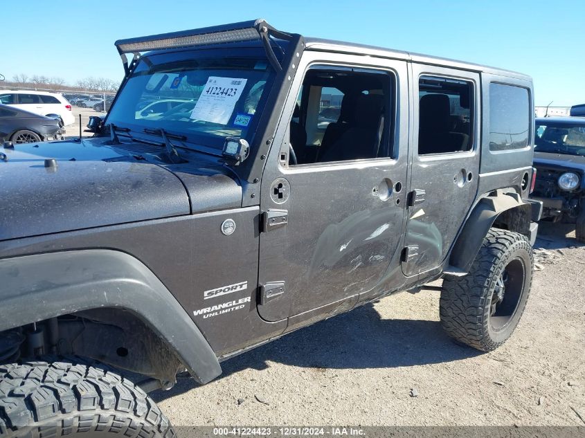 2014 Jeep Wrangler Unlimited Sport VIN: 1C4HJWDG4EL252267 Lot: 41224423