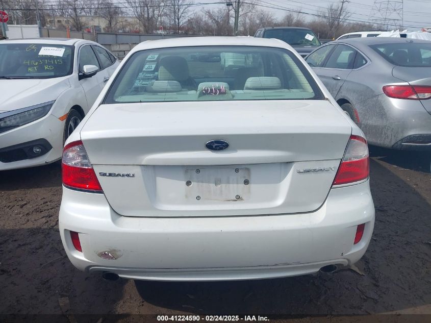 2008 Subaru Legacy 2.5I VIN: 4S3BL616587223305 Lot: 41224590