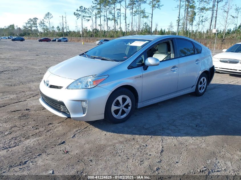 VIN JTDKN3DU7E1787751 2014 Toyota Prius, Four no.2