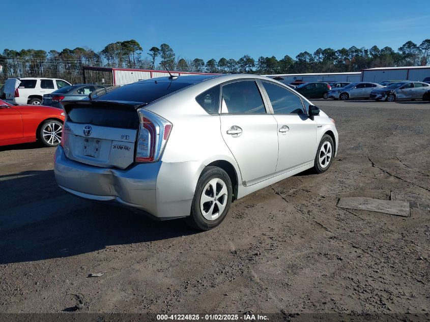 VIN JTDKN3DU7E1787751 2014 Toyota Prius, Four no.4