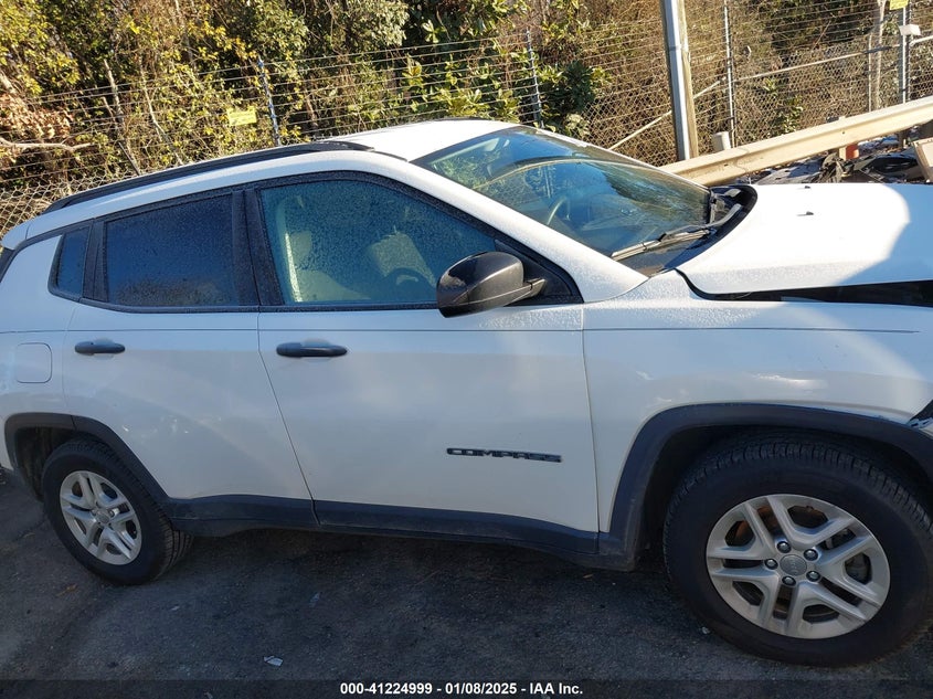 VIN 3C4NJCAB7JT461432 2018 JEEP COMPASS SPORT FWD