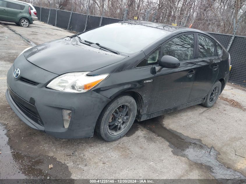 VIN JTDKN3DU0E1742876 2014 TOYOTA PRIUS no.2