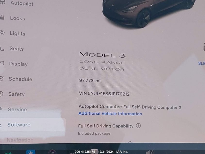 VIN 5YJ3E1EB5JF170212 2018 TESLA MODEL 3 no.14