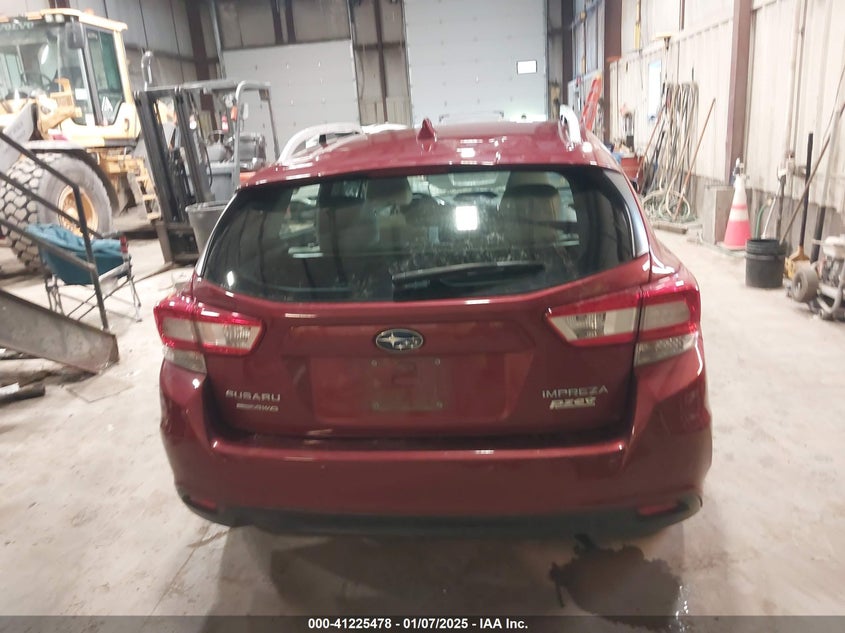 2017 SUBARU IMPREZA VIN: 4S3GTAU62H3738810