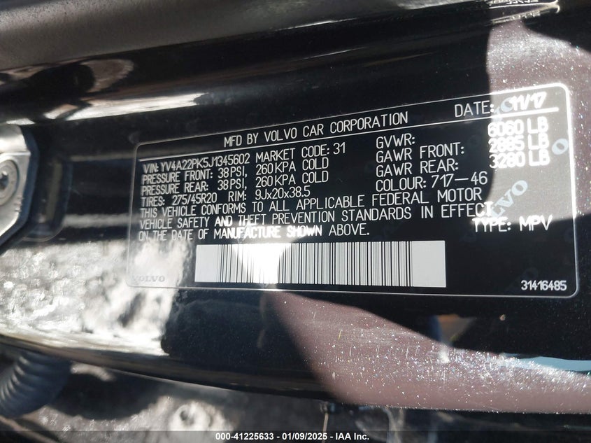 2018 VOLVO XC90 T6 MOMENTUM - YV4A22PK5J1345602