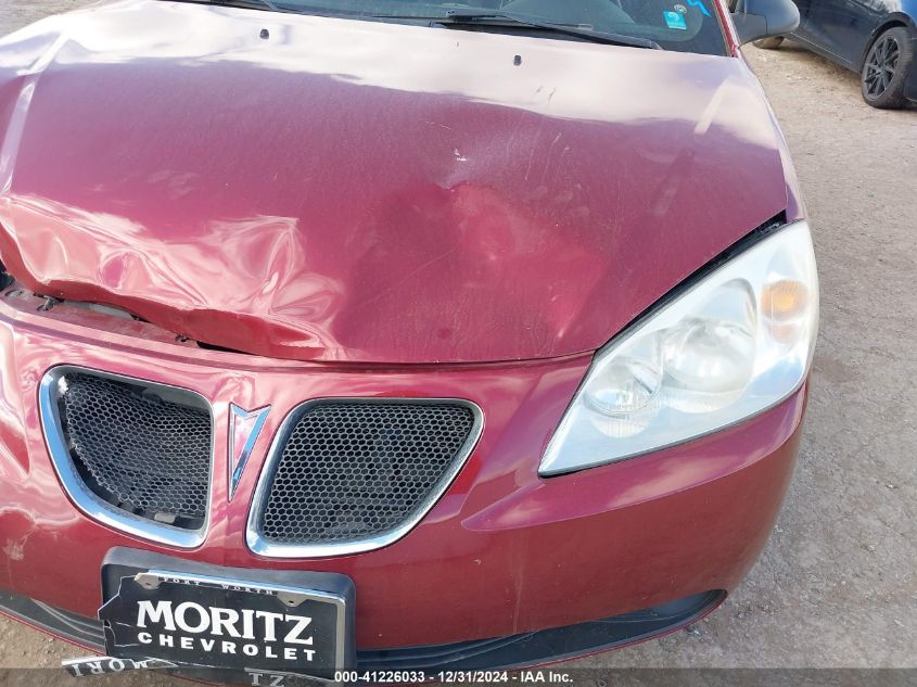 2008 PONTIAC G6 VIN: 1G2ZH36N384273317