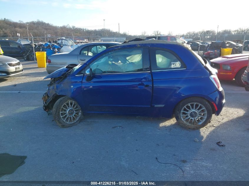 2012 Fiat 500C Lounge VIN: 3C3CFFER7CT370444 Lot: 41226215