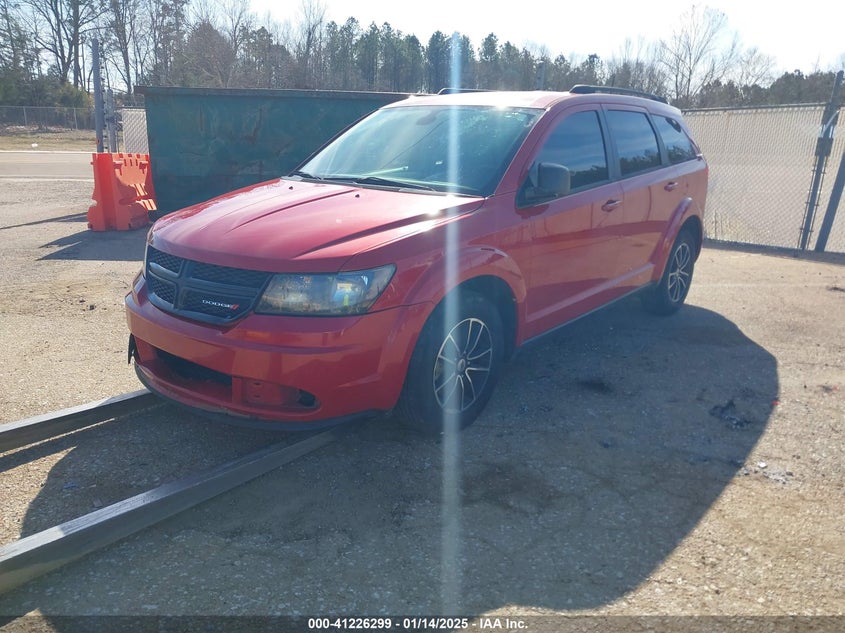 Vin: 3c4pdcab8jt524487, lot: 41716622, dodge journey se 20182