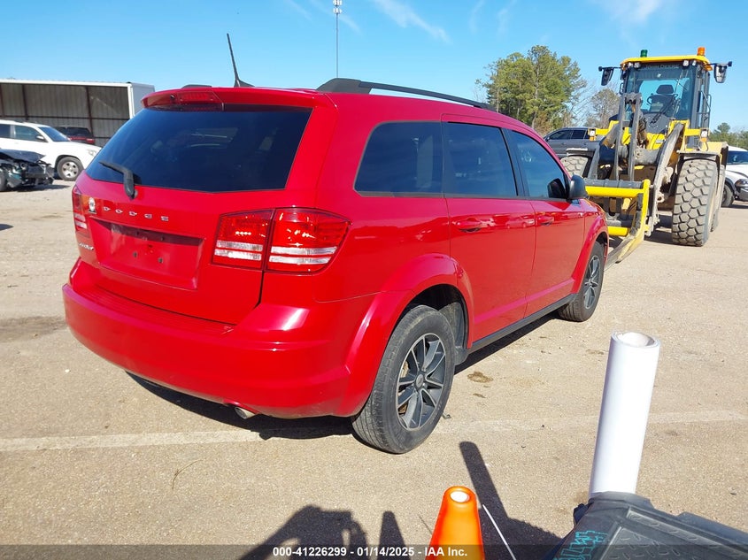 Vin: 3c4pdcab8jt524487, lot: 41716622, dodge journey se 20184