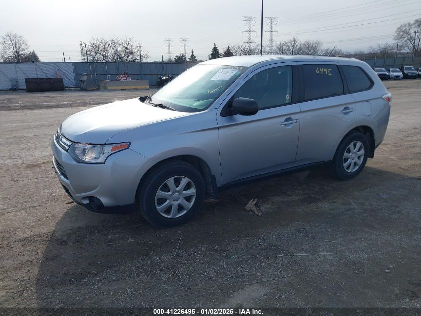 VIN JA4AD2A33EZ009009 2014 Mitsubishi Outlander, ES no.2