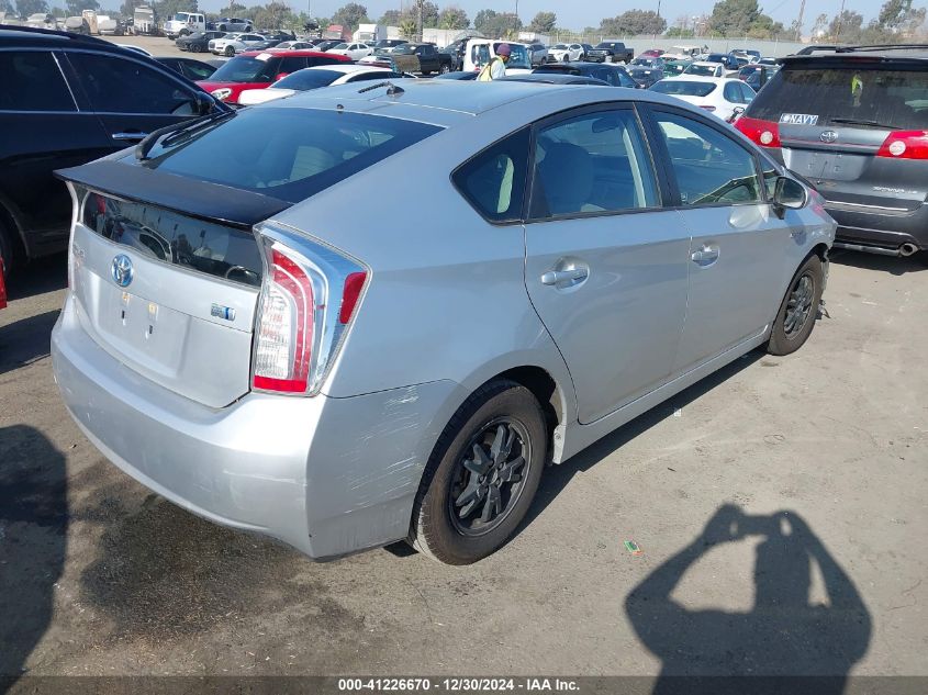 VIN JTDKN3DU7E1773607 2014 TOYOTA PRIUS no.4