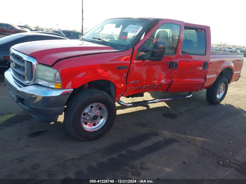 2004 Ford F-250 Lariat/Xl/Xlt VIN: 1FTNW21P84EB74502 Lot: 41226748