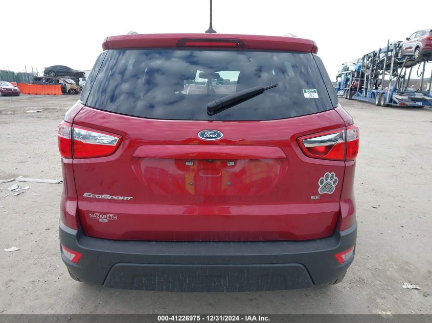 2021 Ford Ecosport Se VIN: MAJ3S2GE7MC407554 Lot: 41226975