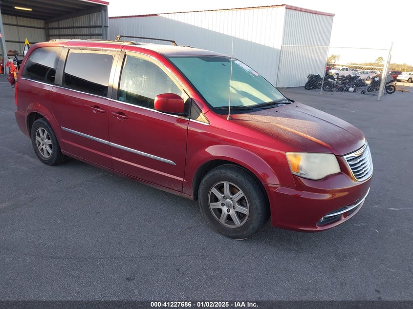 Vin: 2c4rc1bg5cr165812, lot: 41718009, chrysler town & country touring 20121
