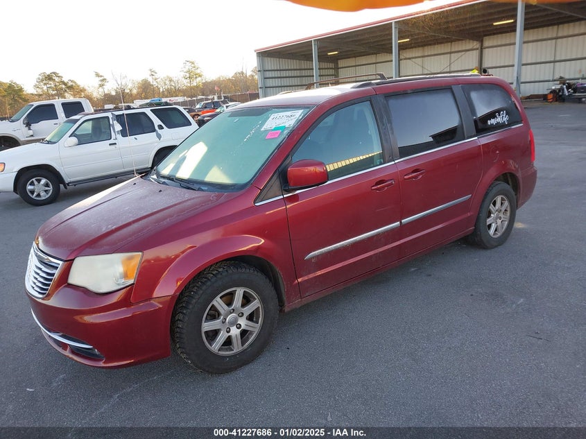 Vin: 2c4rc1bg5cr165812, lot: 41718009, chrysler town & country touring 20122