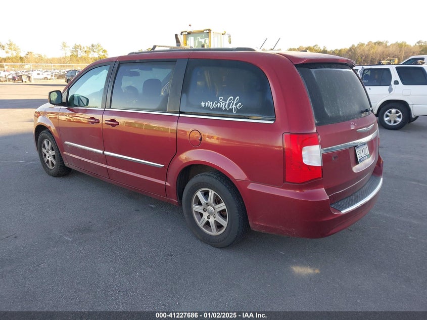 Vin: 2c4rc1bg5cr165812, lot: 41718009, chrysler town & country touring 20123