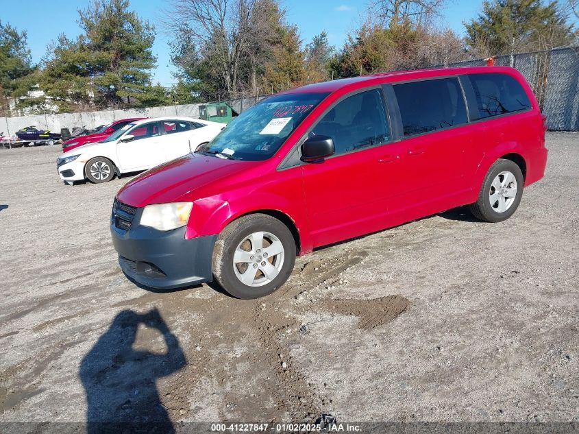 VIN 2C4RDGBG4DR572960 2013 DODGE GRAND CARAVAN no.2