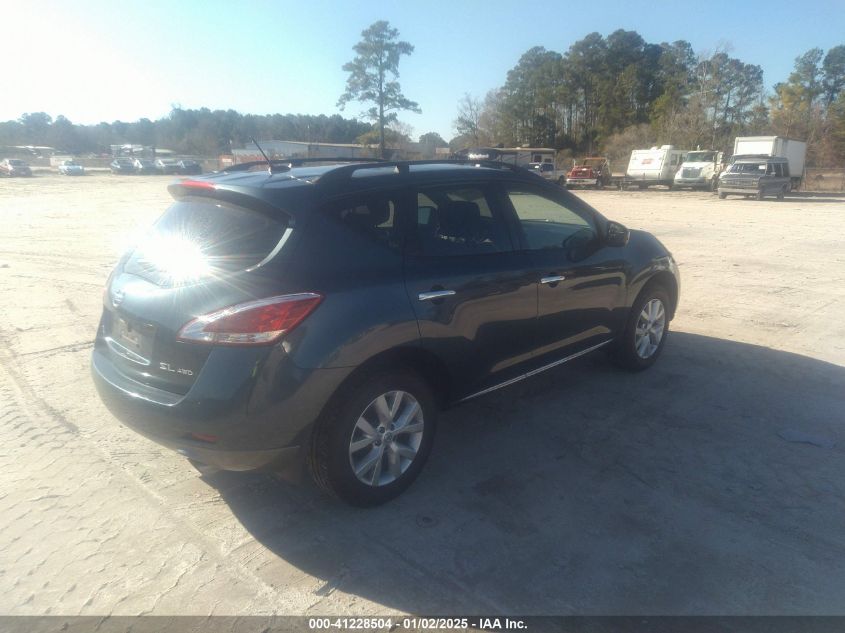 VIN JN8AZ1MW7EW527699 2014 Nissan Murano, SL no.4