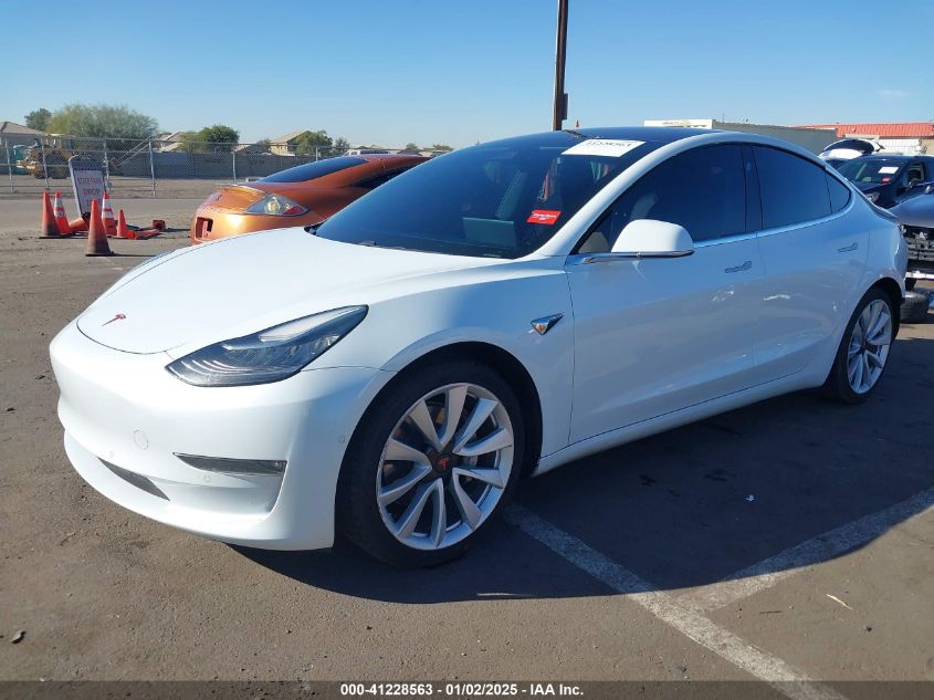 VIN 5YJ3E1EA8JF053084 2018 TESLA MODEL 3 no.2