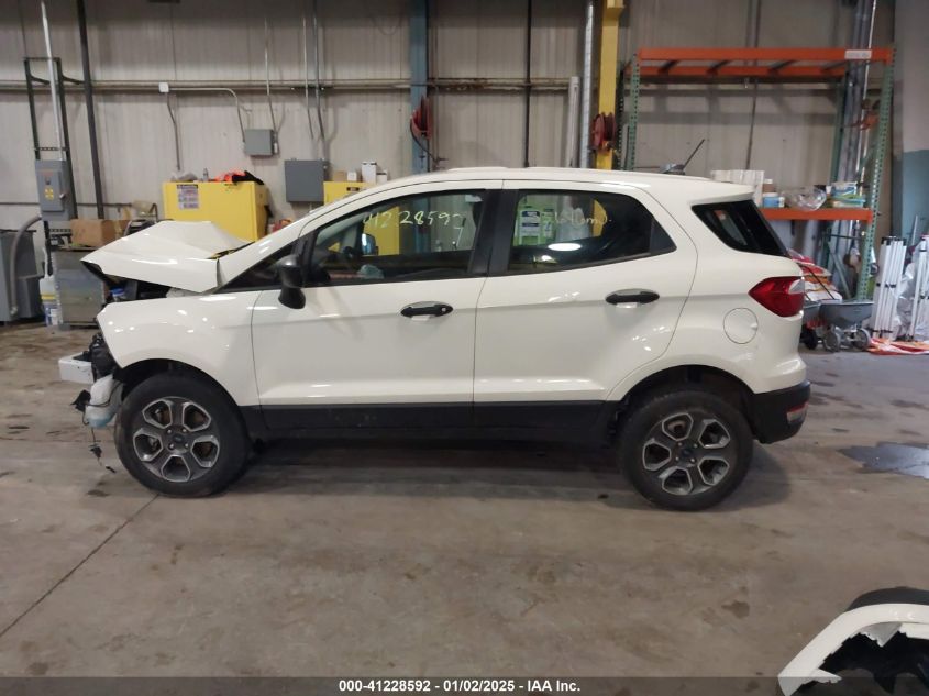 2022 Ford Ecosport S VIN: MAJ6S3FL6NC473596 Lot: 41228592