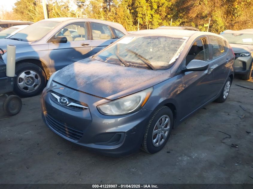 VIN KMHCT5AEXEU194172 2014 Hyundai Accent, GS no.2