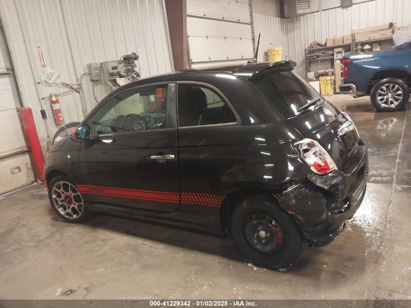 2013 Fiat 500 Sport VIN: 3C3CFFBR2DT513760 Lot: 41229342