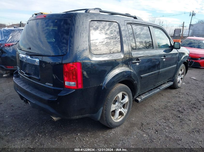 VIN 5FNYF4H75EB007593 2014 Honda Pilot, Ex-L no.4