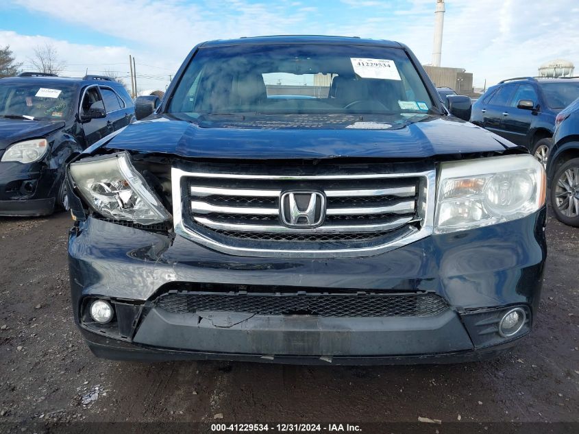 VIN 5FNYF4H75EB007593 2014 Honda Pilot, Ex-L no.6