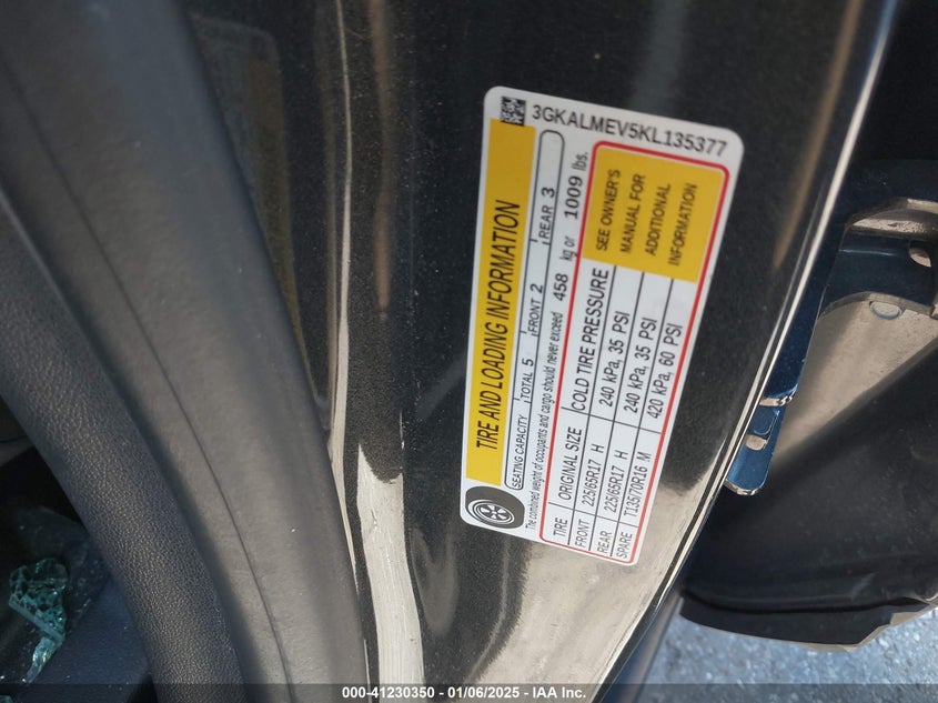 2019 GMC TERRAIN SLE - 3GKALMEV5KL135377