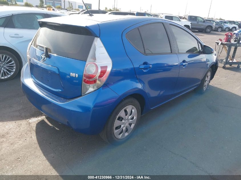 VIN JTDKDTB30E1074980 2014 Toyota Prius, C One no.4