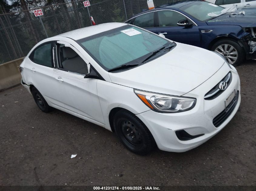 VIN KMHCT4AE8GU105888 2016 Hyundai Accent, SE no.1