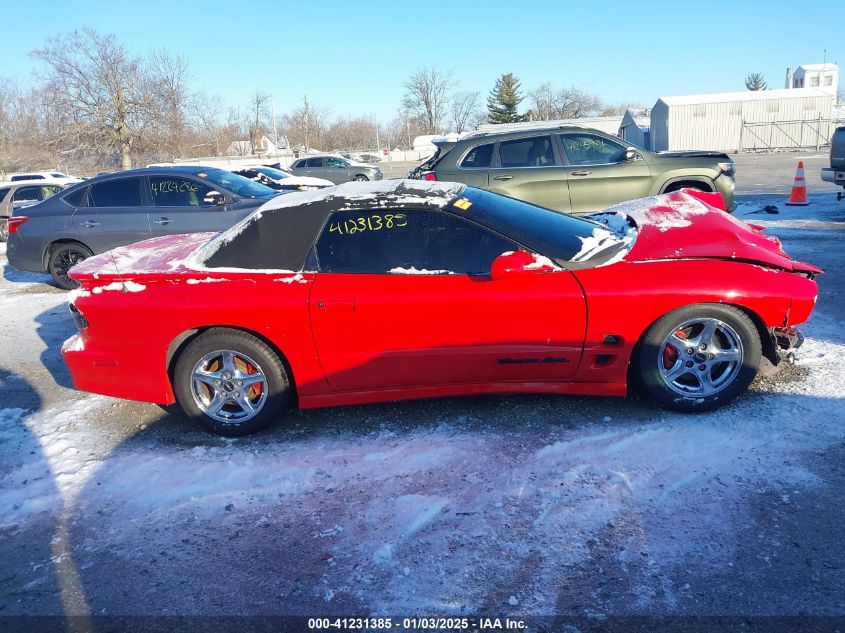 1998 Pontiac Firebird Trans Am VIN: 2G2FV32G4W2230921 Lot: 41231385