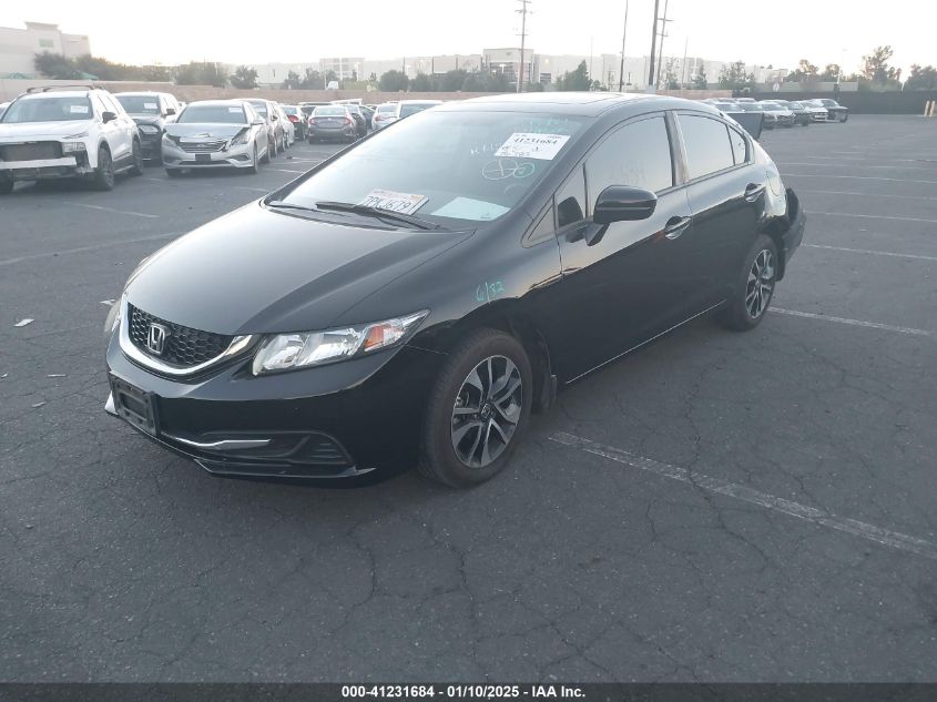 VIN 19XFB2F83FE298816 2015 Honda Civic, EX no.2