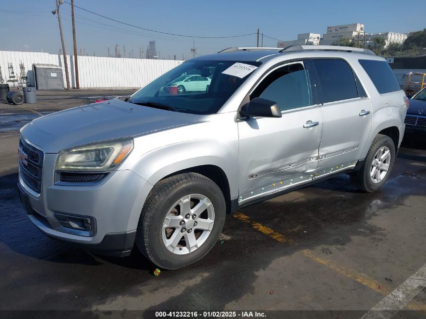 VIN 1GKKRPKD6DJ191581 2013 GMC Acadia, Sle-2 no.2