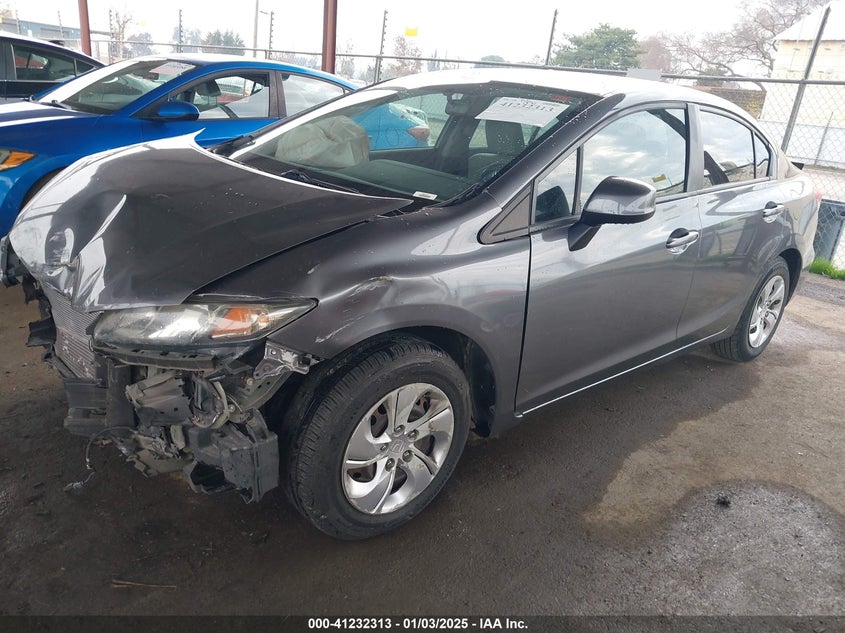 2013 HONDA CIVIC VIN: 19XFB2F53DE228509