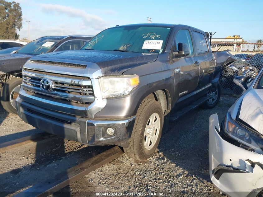 VIN 5TFEY5F12GX203596 2016 Toyota Tundra, Sr5 5.7L V8 no.2