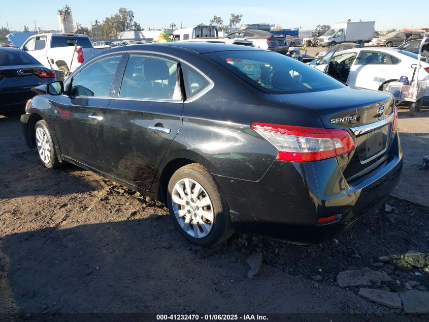 VIN 3N1AB7AP9FY287147 2015 Nissan Sentra, S no.3