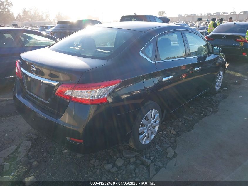 VIN 3N1AB7AP9FY287147 2015 Nissan Sentra, S no.4