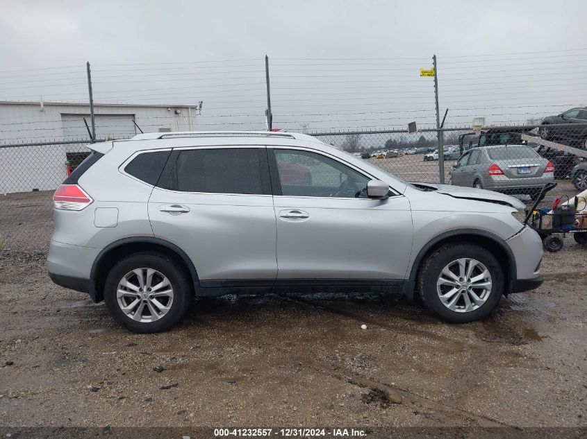 2015 Nissan Rogue Sv VIN: KNMAT2MV7FP556433 Lot: 41232557