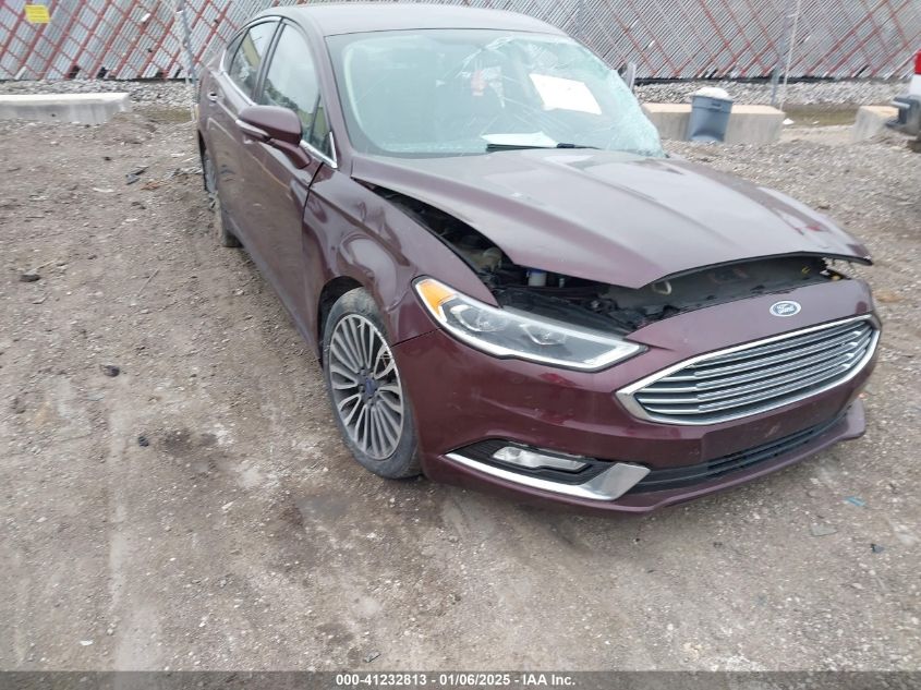 VIN 3FA6P0T90HR266796 2017 FORD FUSION no.1