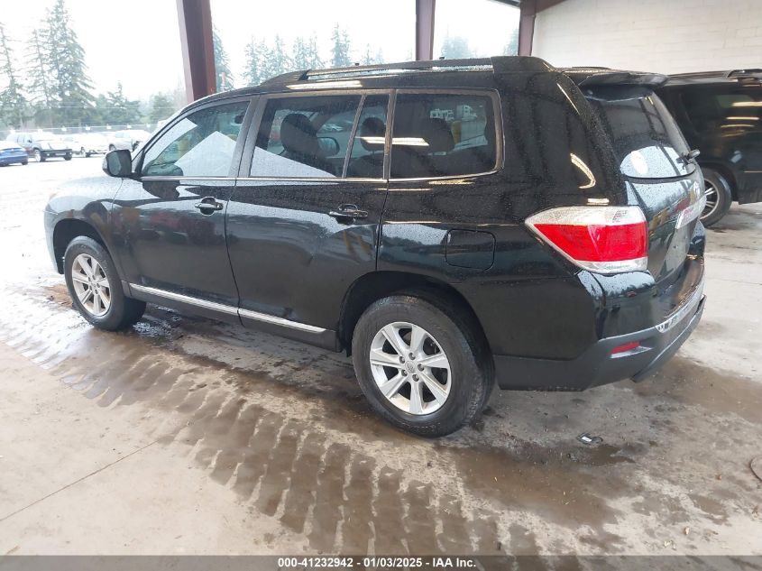 VIN 5TDZA3EH7DS043340 2013 Toyota Highlander, Base... no.3