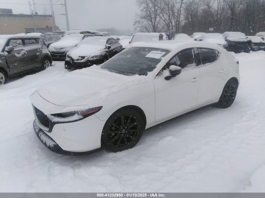 Vin: jm1bpbny2m1332553, lot: 41723273, mazda mazda3 hatchback 2.5 turbo premium plus 20212