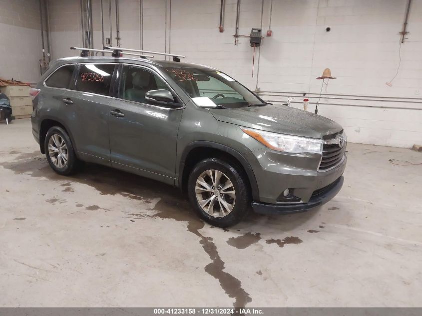 2015 TOYOTA HIGHLANDER XLE V6 - 5TDJKRFH1FS126003