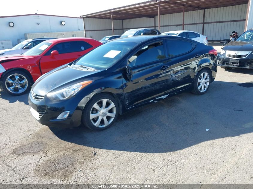 VIN 5NPDH4AE1DH192453 2013 Hyundai Elantra, Limited no.2