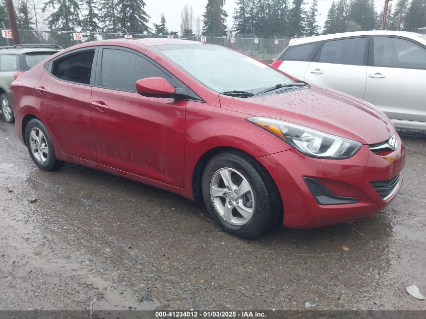 VIN 5NPDH4AEXFH566058 2015 Hyundai Elantra, SE no.1